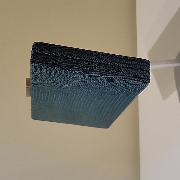 BCBG MAXAZRIA green leather clutch bag - Picture 3 of 9